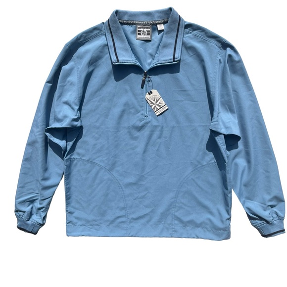 Destinations American Identity Men Small Blue 1/4 Zip Poly Avery Pullover Jacket - Picture 1 of 16